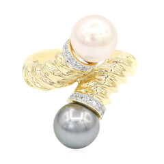 Anello in oro con Perla Tahitiana (TPC)