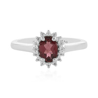 Anello in argento con Rodolite