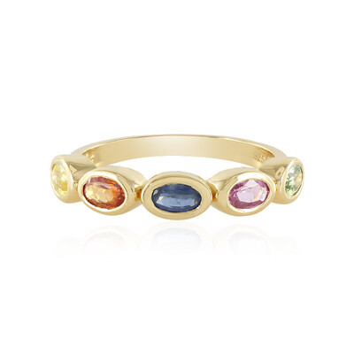 Anello in argento con Zaffiro Rosa