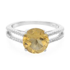 Anello in argento con Citrino