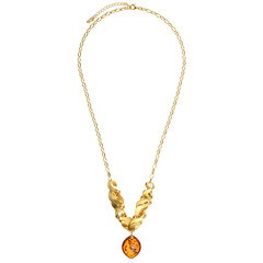 Collana in argento con Ambra Baltica