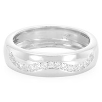 Anello da uomo in argento con Zircone