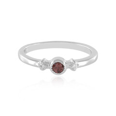 Anello in argento con Zircone Rosa