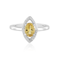 Anello in argento con Berillo Giallo