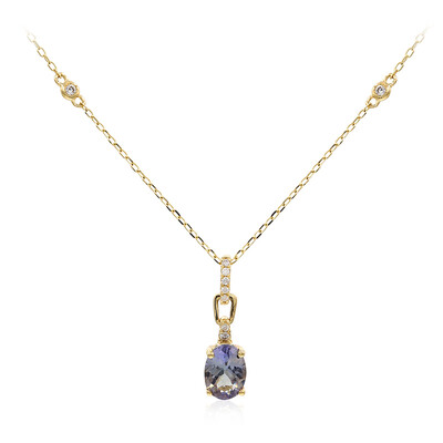 Collana in oro con Tanzanite (non riscaldata) (CIRARI)