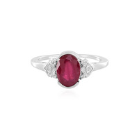 Anello in argento con Rubino del Madagascar