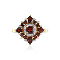 Anello in argento con Granato Mozambico