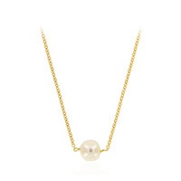 Collana in argento con Perla d'Acqua Dolce Bianca (Joias do Paraíso)