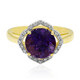 Anello in oro con Ametista Uruguay