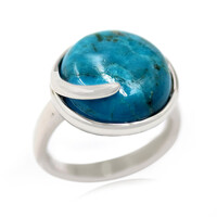 Anello in argento con Turchese Kingman Mohave Blu (Faszination Türkis)