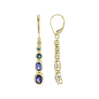 Orecchini in oro con Iolite (KM by Juwelo)