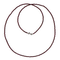 Collana in argento con Rodolite