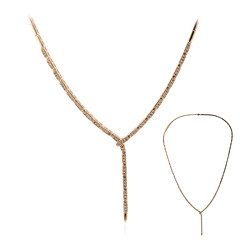 Collana in oro con Diamante Rose de France SI1 di Argyle