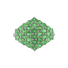Anello in argento con Tsavorite