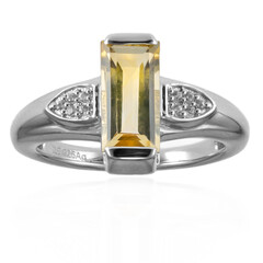 Anello in argento con Citrino Bicolore