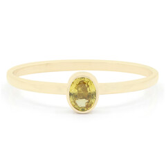 Anello in oro con Zaffiro Giallo