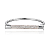 Bracciale in ottone con Topazio Bianco (Juwelo Style)