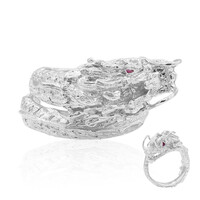 Anello in argento con Rubino