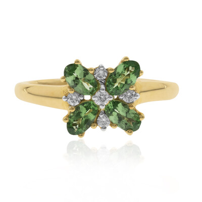 Anello in oro con Tsavorite AAA