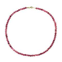 Collana in argento con Tormalina Rosa Nigeriana