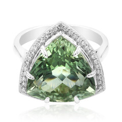 Anello in argento con Ametista Verde Rio Grande