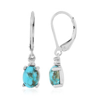 Orecchini in argento con Turchese Kingman Mohave Blu