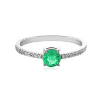 Anello in argento con Smeraldo Russo