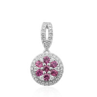 Ciondolo in platino con Rubellite