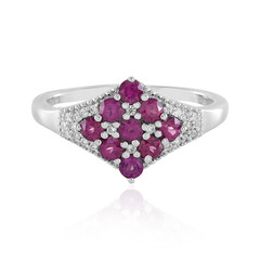 Anello in argento con Rodolite