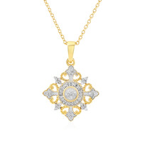 Collana in argento con Diamante I2 (J)