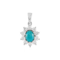 Ciondolo in argento con Turchese Arizona