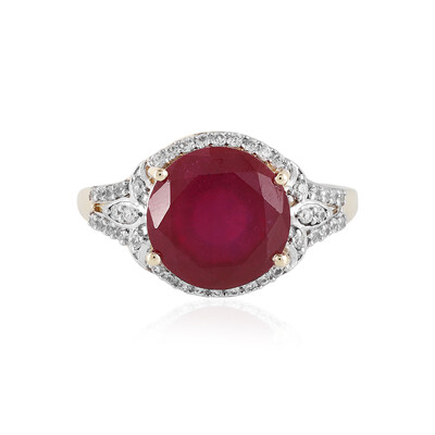 Anello in oro con Rubino AAA del Madagascar