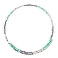 Collana rigida in acciaio con Turchese (Riya)