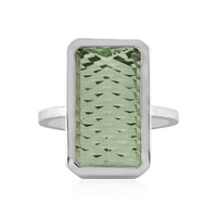 Anello in argento con Ametista Verde