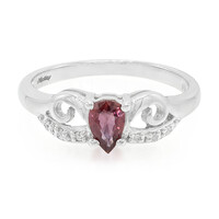 Anello in oro con Zaffiro Padparadscha (non riscaldato)
