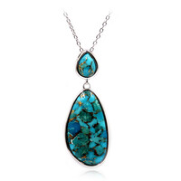 Collana in argento con Turchese Ramato Blu (Faszination Türkis)