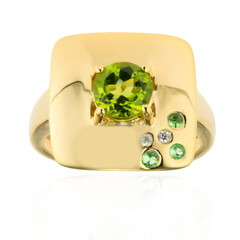 Anello in argento con Peridoto Arizona