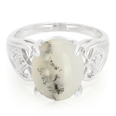 Anello in argento con Agata Dendritica