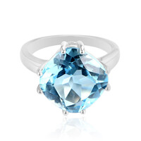 Anello in argento con Topazio Blu Cielo
