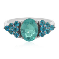 Anello in argento con Apatite Blu