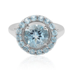 Anello in argento con Topazio Blu Cielo