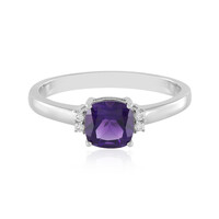 Anello in argento con Ametista Zambiana