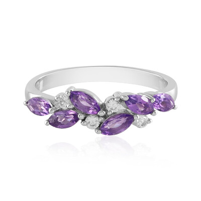 Anello in argento con Ametista Uruguay