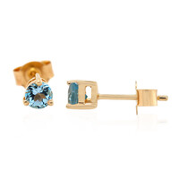 Orecchini in argento con Topazio Blu Svizzero