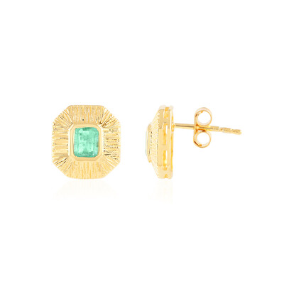 Orecchini in argento con Smeraldo Colombiano