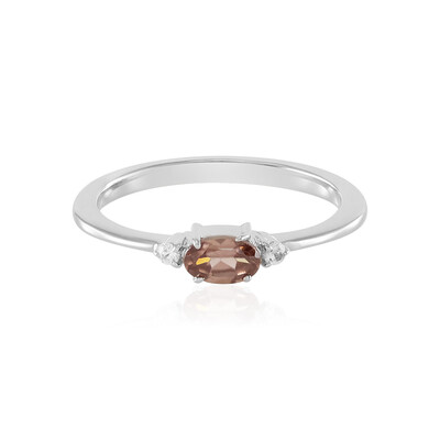 Anello in argento con Zircone Rosa