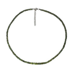 Collana in argento con Apatite Verde