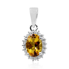 Ciondolo in argento con Scapolite Cognac