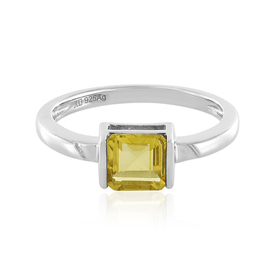 Anello in argento con Fluorite Gialla