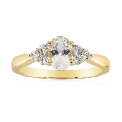 Anello in oro con Danburite Rosa del Messico